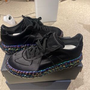 Maison Margiela replica super bounce bubble sole black satin size 45 us 12